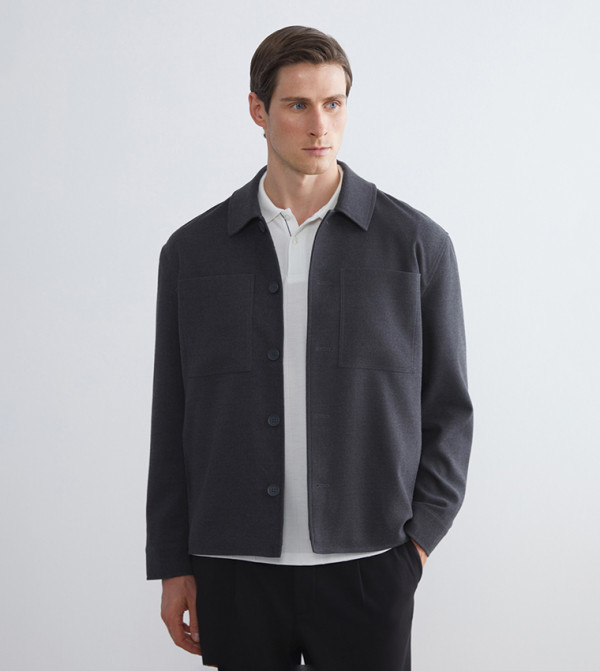 LC Waikiki Jackets & Coats - Charcoal Casual Jackets
