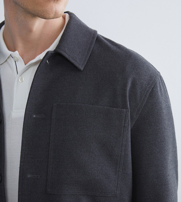 LC Waikiki Jackets & Coats - Charcoal Casual Jackets