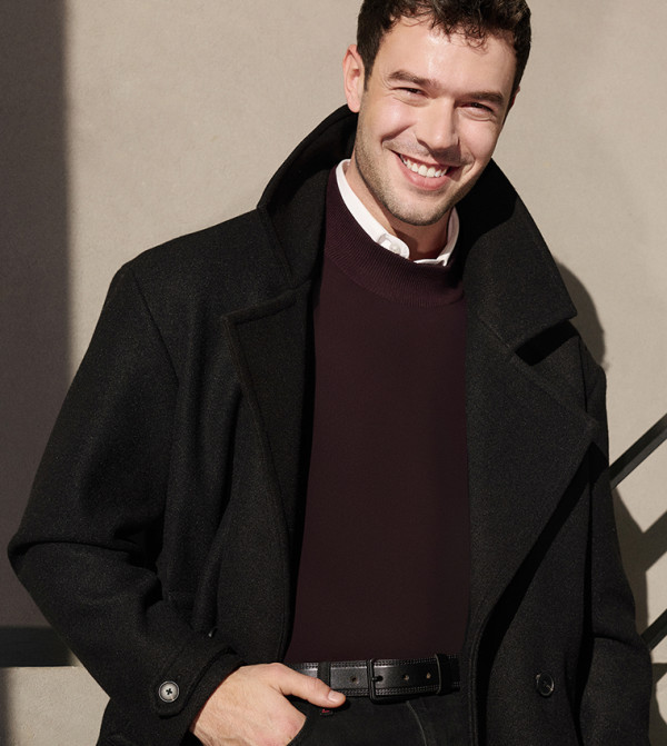 LC Waikiki  Overcoats - Black Overcoats