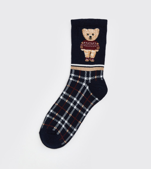 LC Waikiki  Socks - Navy Ankle Length Socks