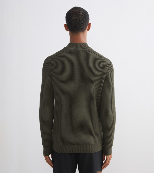 اٍل سي واي كيكي  سترات بياقة السلحفاة  - زيتي  Turtle neck Sweaters