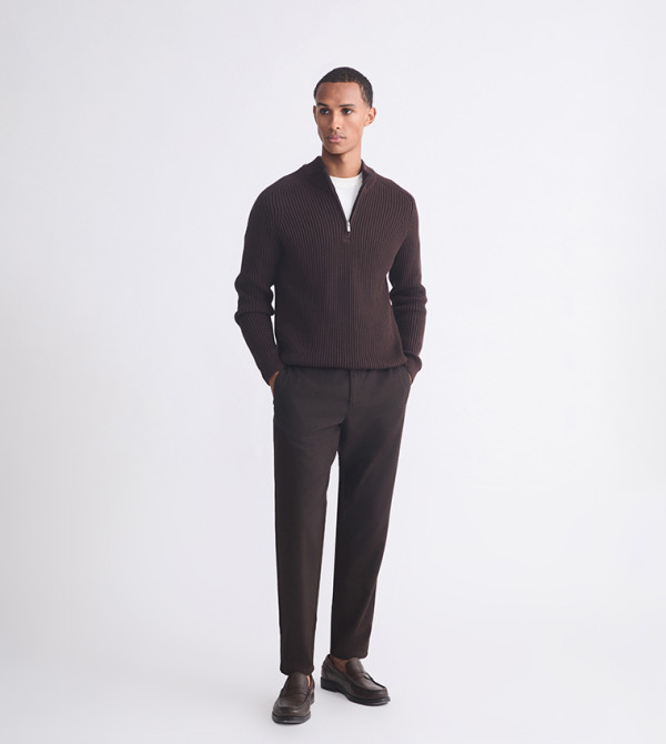 اٍل سي واي كيكي  سترات بياقة السلحفاة  - بني  Turtle neck Sweaters