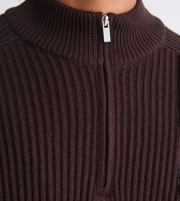 اٍل سي واي كيكي  سترات بياقة السلحفاة  - بني  Turtle neck Sweaters