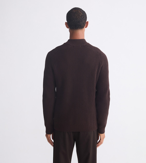 اٍل سي واي كيكي  سترات بياقة السلحفاة  - بني  Turtle neck Sweaters
