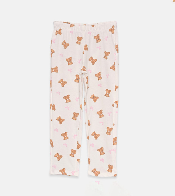 LC Waikiki Top & Pyjama Sets - Cream Top & Pyjama Sets