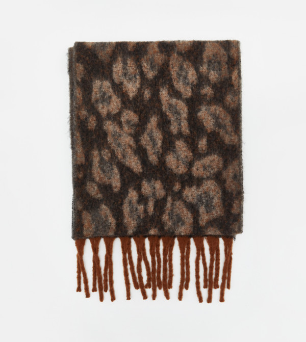 LC Waikiki  Scarves - Brown Woven Scarves