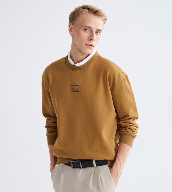 LC Waikiki  Sweatshirts - Brown Sweatshirts
