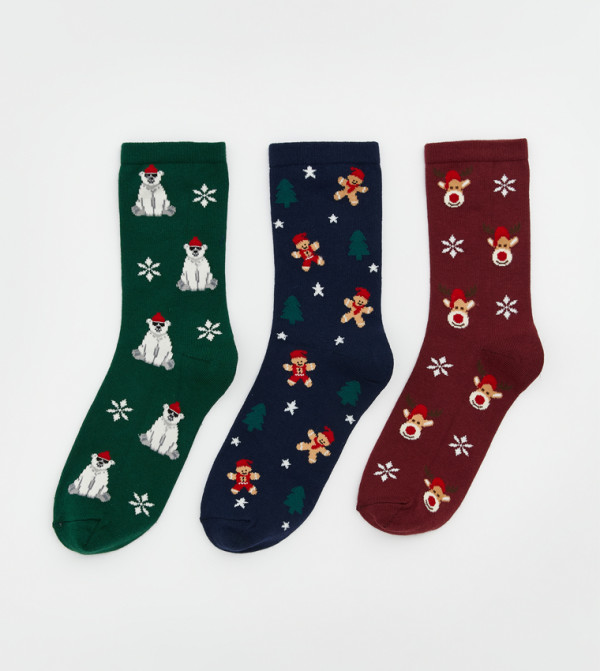 اٍل سي واي كيكي - متعدد Calf Length Socks