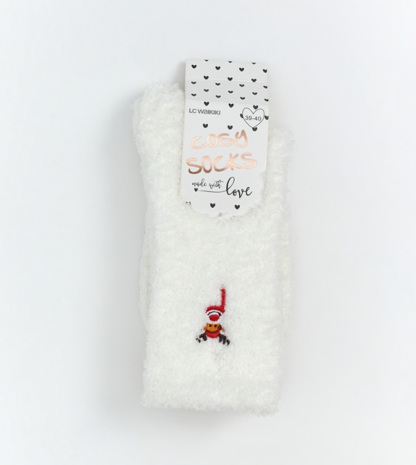 اٍل سي واي كيكي  جوارب   - بيج فاتح  Calf Length Socks