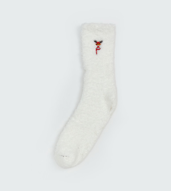 اٍل سي واي كيكي  جوارب   - بيج فاتح  Calf Length Socks