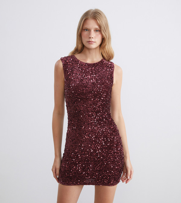 LC Waikiki  Mini Dresses - Red Mini Dresses