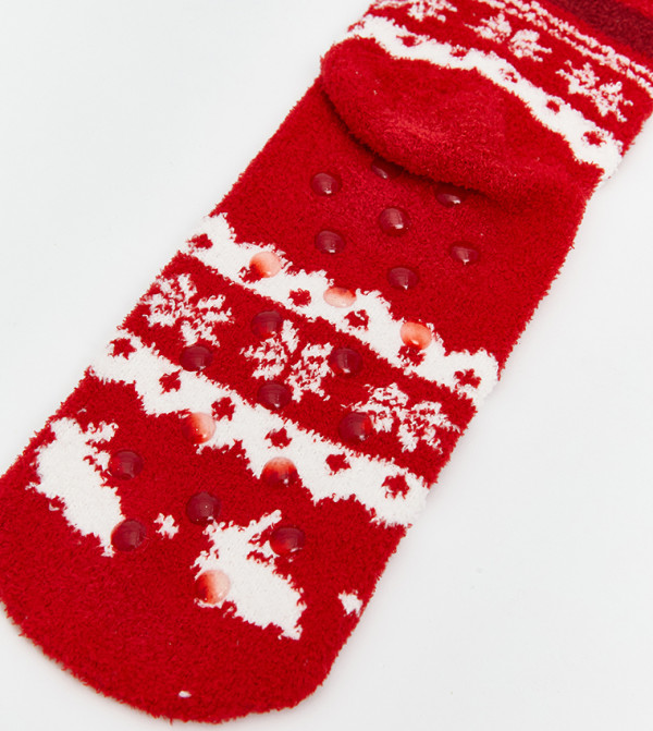 اٍل سي واي كيكي - أحمر Calf Length Socks