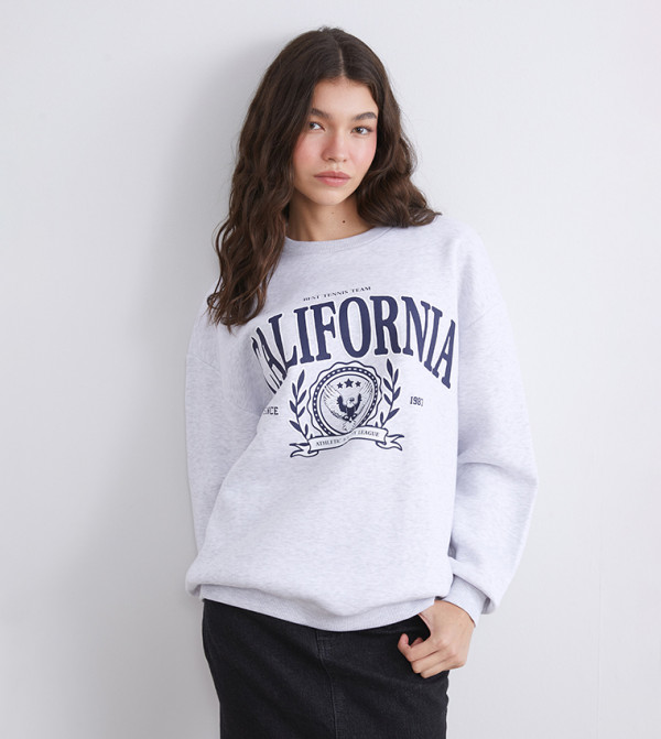 LC Waikiki  Hoodies & Sweatshirts - Grey Sweatshirts