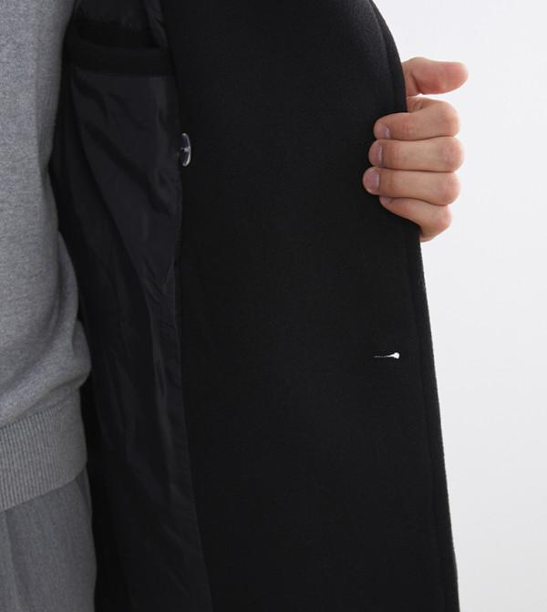 LC Waikiki  Overcoats - Black Overcoats