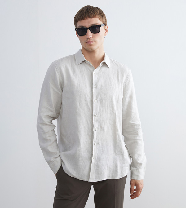 LC Waikiki Casual Shirts - Beige Long Sleeves