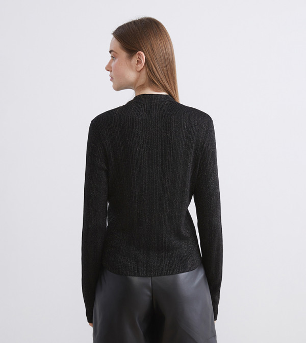 اٍل سي واي كيكي  سترات - أسود Turtle neck Sweaters