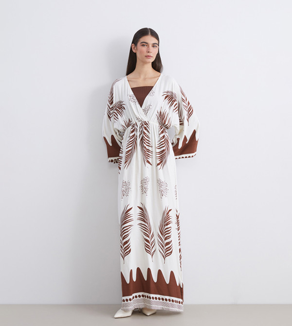 LC Waikiki  Dresses - Brown Maxi Dresses