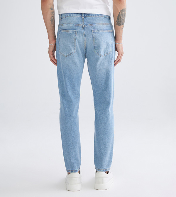 اٍل سي واي كيكي  جينزات قصة قصيرة  - أزرق Tapered Jeans