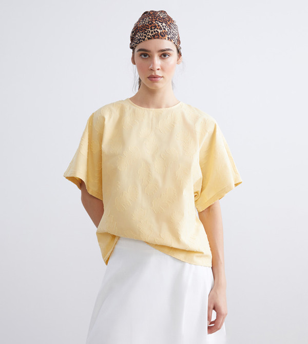 اٍل سي واي كيكي  توبات كاجوال  - أصفر Casual Tops
