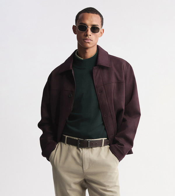 LC Waikiki  Casual Jackets - Purple Casual Jackets