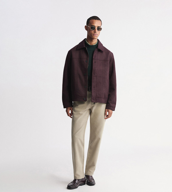 LC Waikiki  Casual Jackets - Purple Casual Jackets