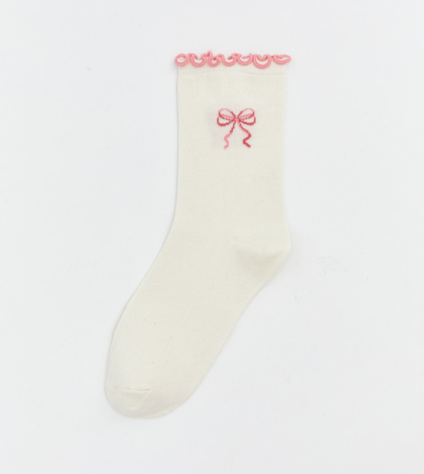 LC Waikiki  Socks - Beige Calf Length Socks