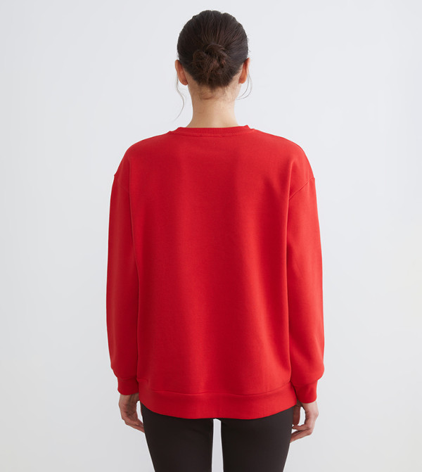 LC Waikiki Sweatshirts - Red Sweatshirts