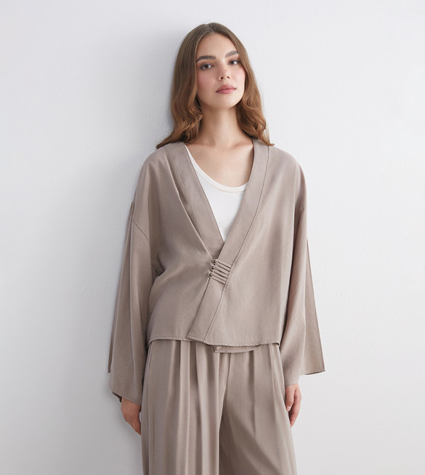 LC Waikiki  Kimonos - Grey Kimonos