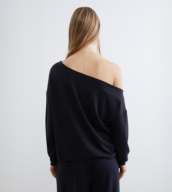 LC Waikiki T-Shirts - Black Long Sleeve T-Shirts