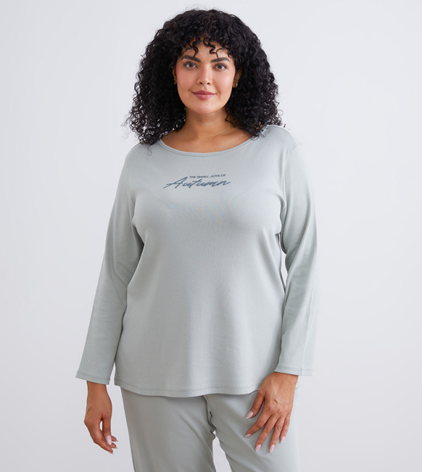 LC Waikiki  Pyjama Set - Grey Pyjama Set