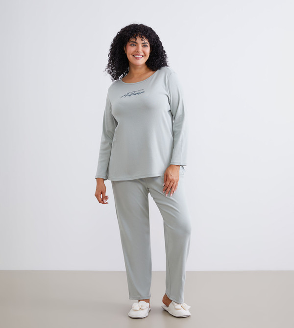 LC Waikiki  Pyjama Set - Grey Pyjama Set