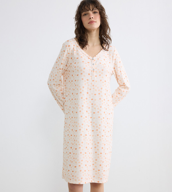 LC Waikiki  Sleepwears & Loungewears - Beige Night Dress & Gowns