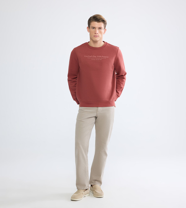 LC Waikiki Sweatshirts - Red Sweatshirts