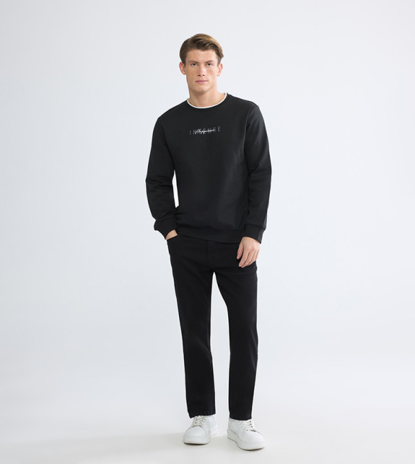 LC Waikiki  Sweatshirts - Black Sweatshirts
