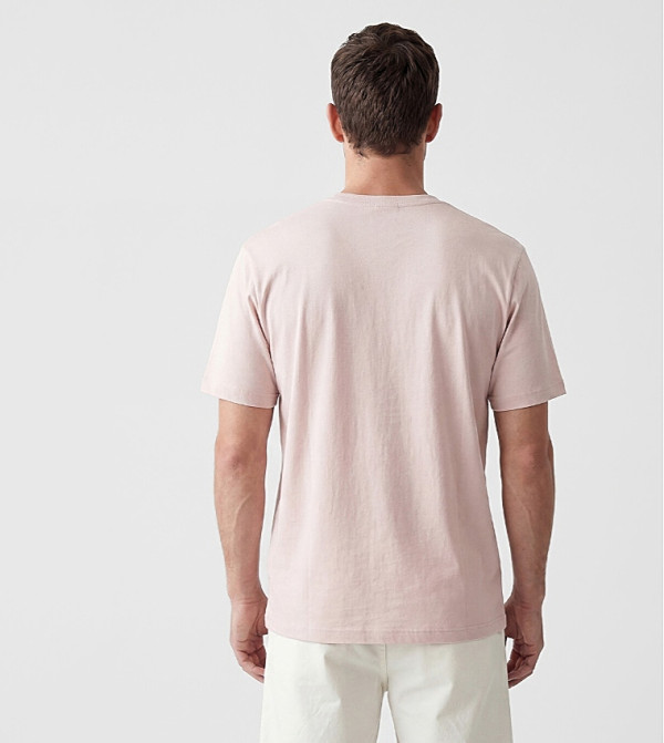 اٍل سي واي كيكي  تيشيرتات كاجوال - وردي Round Neck T-Shirts