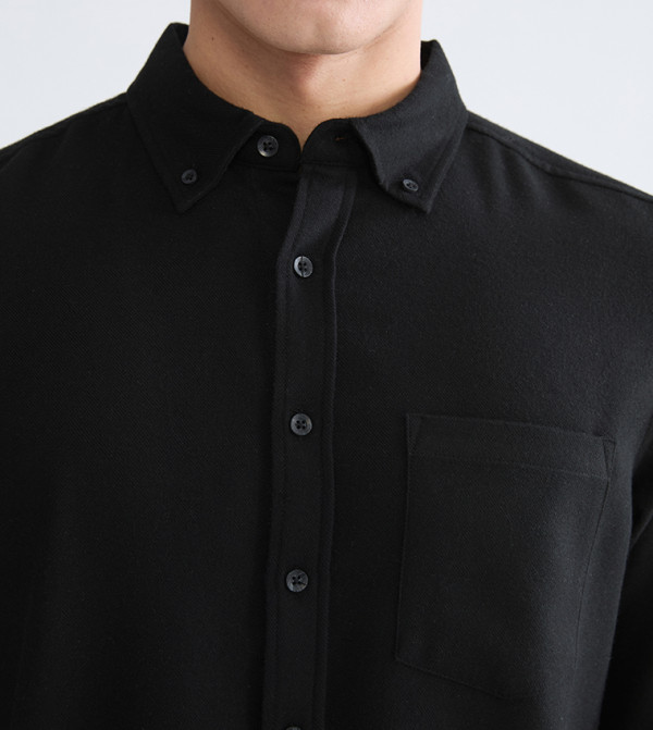 LC Waikiki  Shirts - Black Long Sleeves