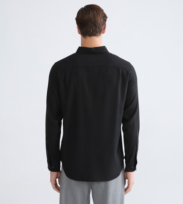 LC Waikiki  Shirts - Black Long Sleeves