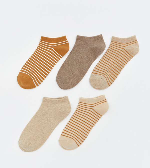 اٍل سي واي كيكي  جوارب   - بني  Ankle Length Socks