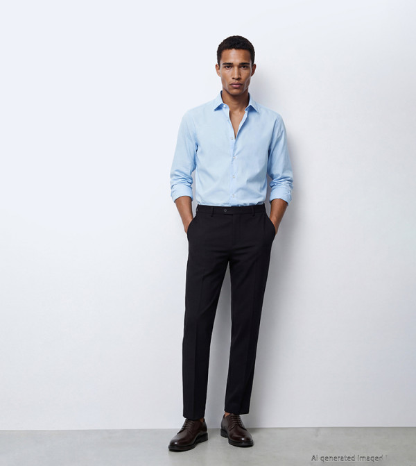 LC Waikiki  Formal Shirts - Light Blue Long Sleeves