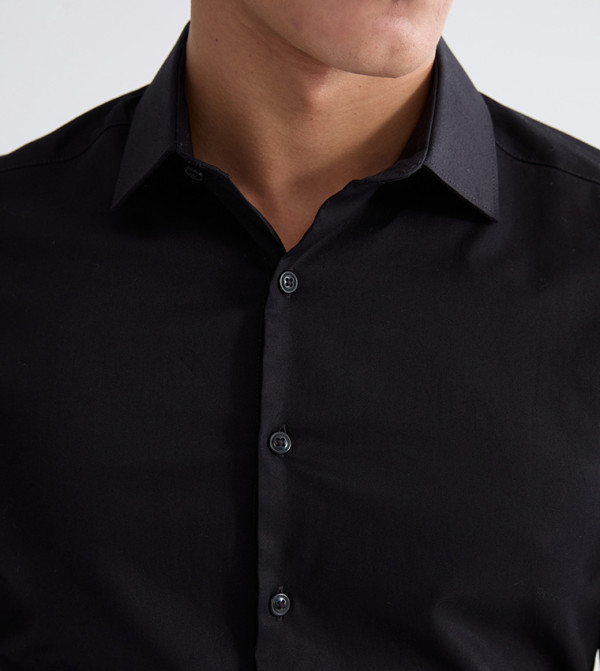 LC Waikiki  Shirts - Black Long Sleeves