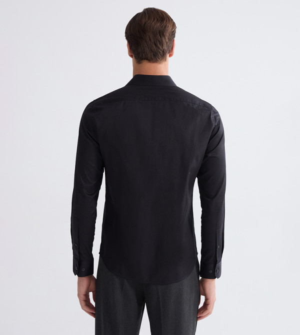LC Waikiki  Shirts - Black Long Sleeves