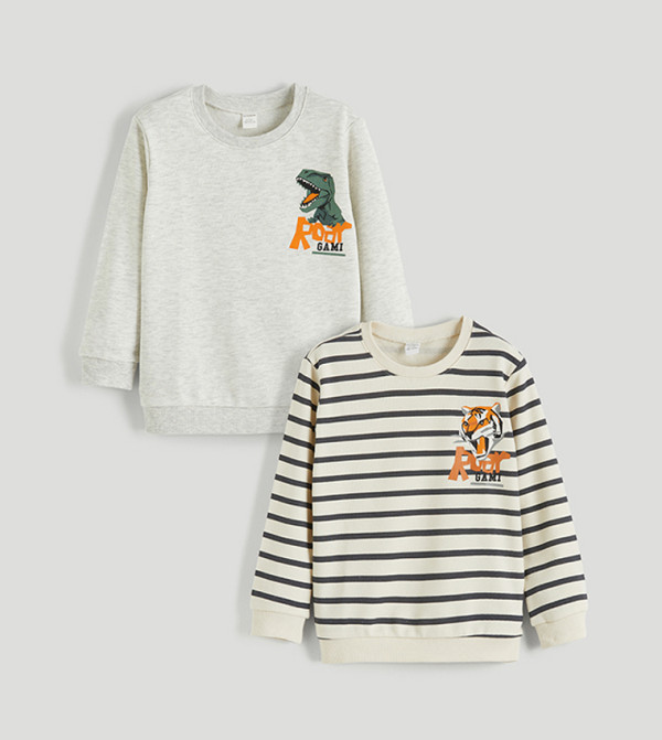 LC Waikiki  Winterwear & Outerwear - Cream Sweatshirts