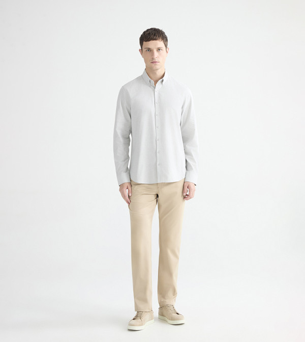 اٍل سي واي كيكي قمصان - رمادي Long Sleeves