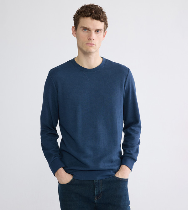 LC Waikiki  Hoodies & Sweatshirts - Blue Sweatshirts