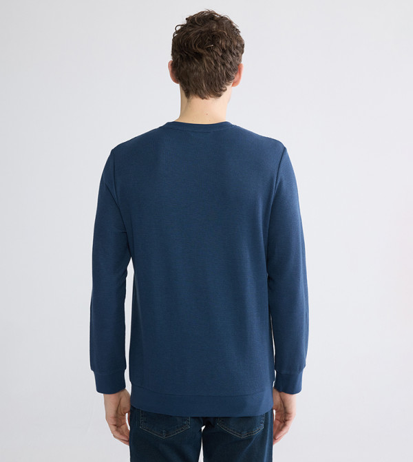 LC Waikiki  Hoodies & Sweatshirts - Blue Sweatshirts