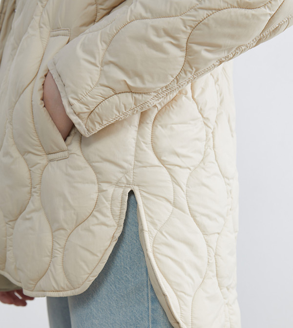 LC Waikiki  Puffer & Quilted Jackets - Beige Puffer & Quilted Jackets