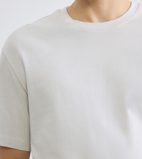 اٍل سي واي كيكي  ملابس - أبيض Round Neck T-Shirts