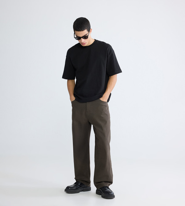 LC Waikiki LC Waikiki - Black Round Neck T-Shirts