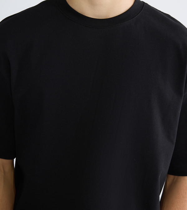 LC Waikiki LC Waikiki - Black Round Neck T-Shirts
