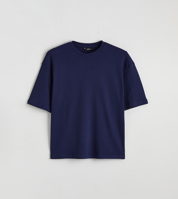 اٍل سي واي كيكي اٍل سي واي كيكي - كحلي Round Neck T-Shirts